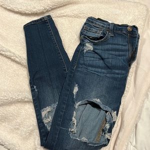 Dark blue ripped Jeans